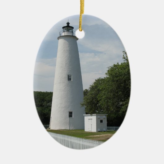 Ocracoke, North Carolina Lighthouse Ornament (Voorkant)