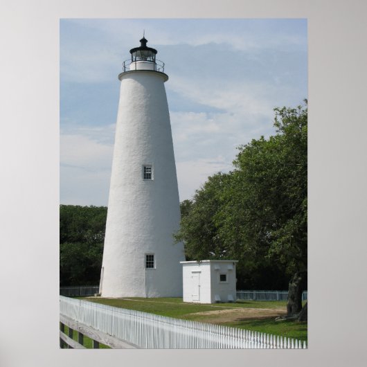 Ocracoke, North Carolina Lighthouse Print (Voorkant)