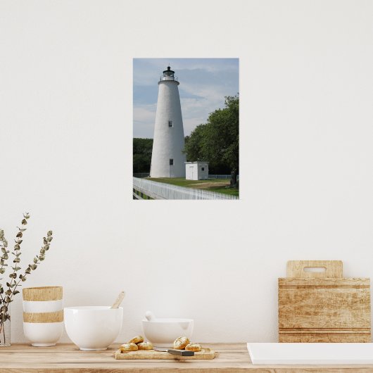 Ocracoke, North Carolina Lighthouse Print (Keuken)