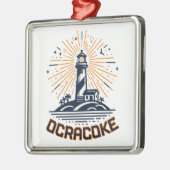 Ocracoke North Carolina Lighthouse Sunrise Metalen Ornament (Links)