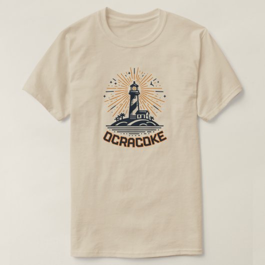 Ocracoke North Carolina Lighthouse Sunrise T-shirt (Design voorkant)