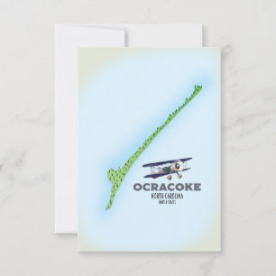 Ocracoke North Carolina USA kaart