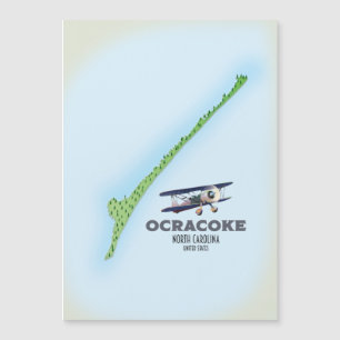 Ocracoke North Carolina USA kaart