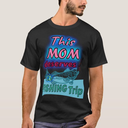 Ocracoke Vissende Moeder T-shirt (Voorkant)