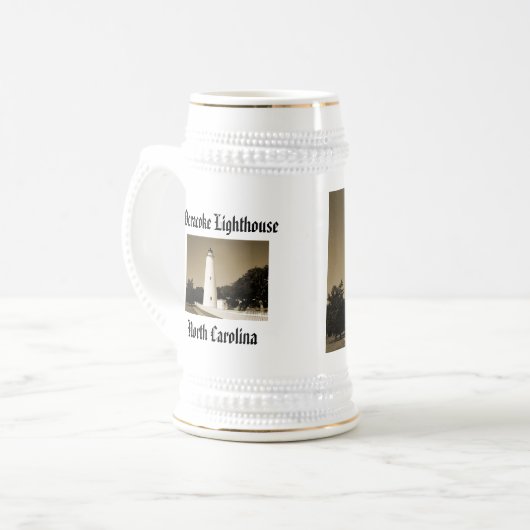 Ocracoke vuurtoren bierpul (Voorkant links)