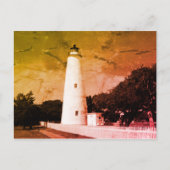 Ocracoke vuurtoren briefkaart (Voorkant)