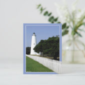 Ocracoke vuurtoren briefkaart (Staand voorkant)