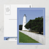 Ocracoke vuurtoren briefkaart (Voorkant / Achterkant)
