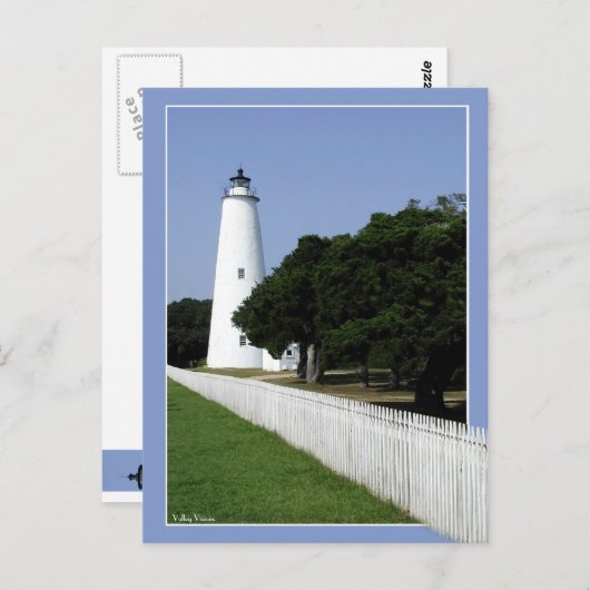 Ocracoke vuurtoren briefkaart (Voorkant / Achterkant)