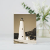 Ocracoke vuurtoren briefkaart (Staand voorkant)