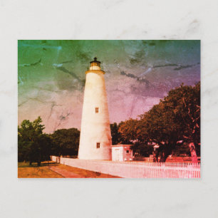 Ocracoke vuurtoren briefkaart