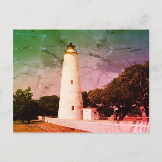 Ocracoke vuurtoren briefkaart (Voorkant)