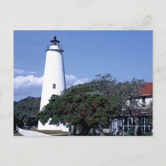 Ocracoke, vuurtoren briefkaart (Voorkant)