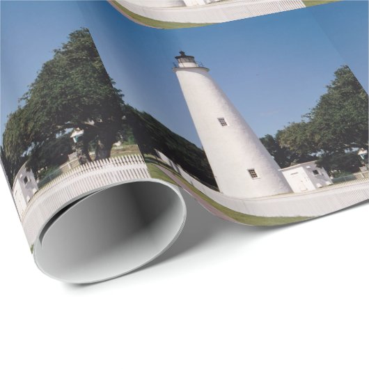 Ocracoke vuurtoren cadeaupapier (Rol Hoek)