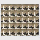 Ocracoke vuurtoren cadeaupapier (Vlak)