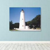 Ocracoke vuurtoren canvas afdruk (Insitu (Houten vloer))