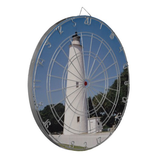 Ocracoke vuurtoren dartbord (Voorkant Links)