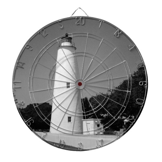 Ocracoke vuurtoren dartbord (Voorkant)