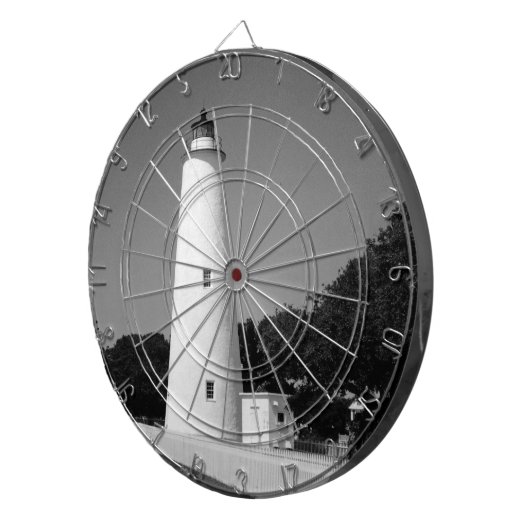 Ocracoke vuurtoren dartbord (Voorkant Rechts)
