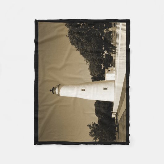Ocracoke vuurtoren fleece deken (Voorkant)