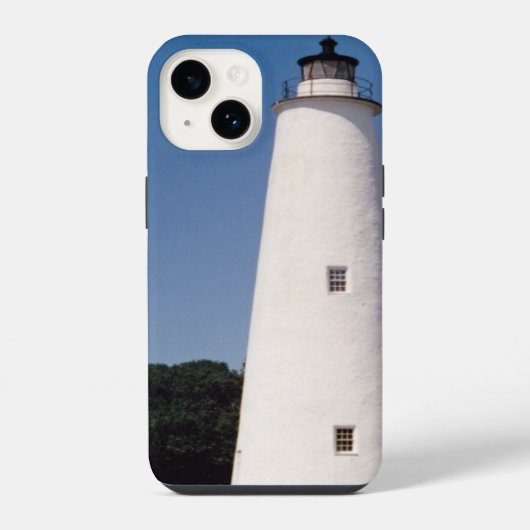 Ocracoke-vuurtoren iPhone Hoesje (Achterkant)