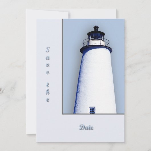 Ocracoke vuurtoren kaart (Voorkant)