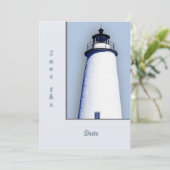 Ocracoke vuurtoren kaart (Staand voorkant)