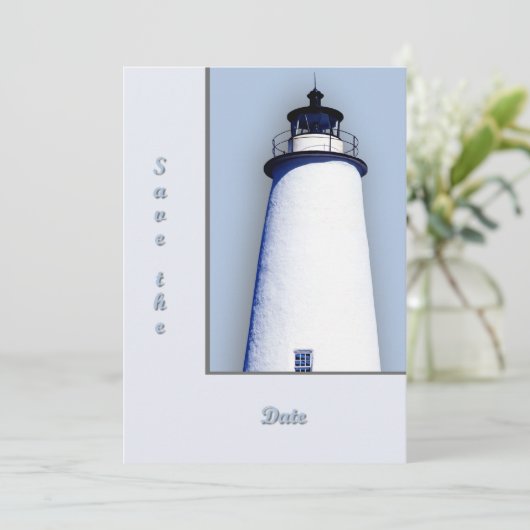 Ocracoke vuurtoren kaart (Staand voorkant)
