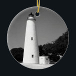 Ocracoke vuurtoren keramisch ornament<br><div class="desc">Ocracoke vuurtoren</div>