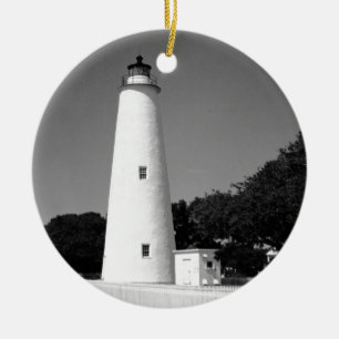 Ocracoke vuurtoren keramisch ornament