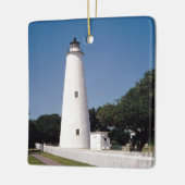 Ocracoke vuurtoren keramisch ornament (Links)