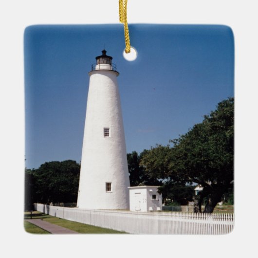Ocracoke vuurtoren keramisch ornament (Voorkant)