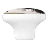 Ocracoke vuurtoren keramische knop (Zijkant)