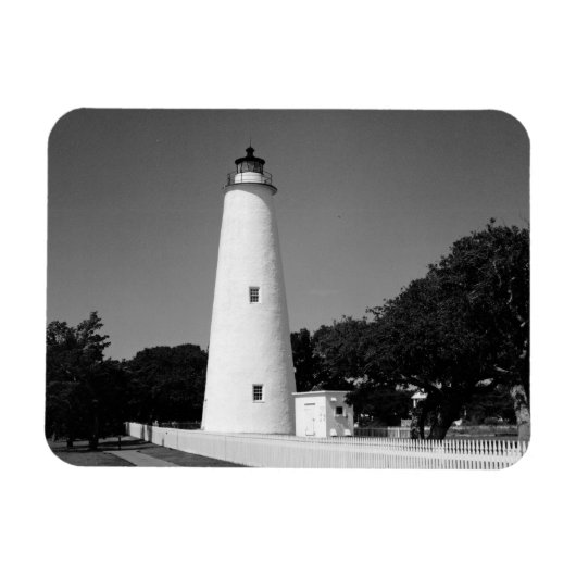 Ocracoke vuurtoren magneet (Horizontaal)