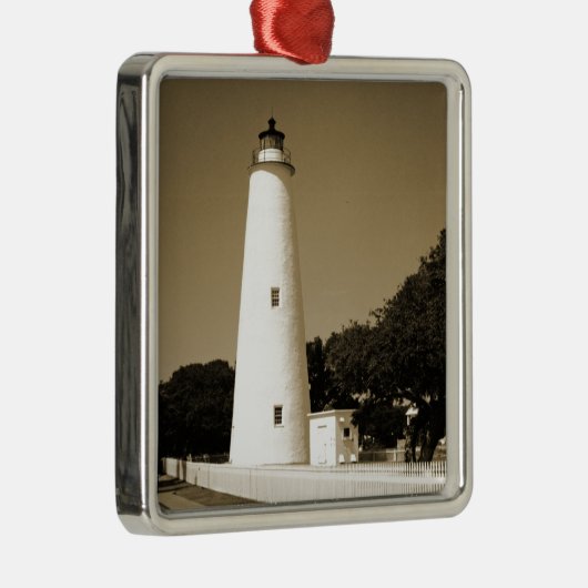Ocracoke vuurtoren metalen ornament (Rechts)