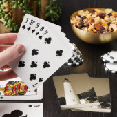 Ocracoke vuurtoren pokerkaarten (Insitu)