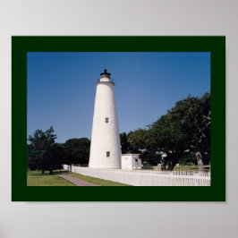 Ocracoke vuurtoren poster