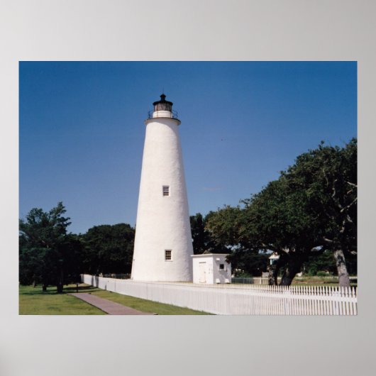 Ocracoke vuurtoren poster (Voorkant)