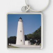 Ocracoke vuurtoren sleutelhanger (Voorkant)