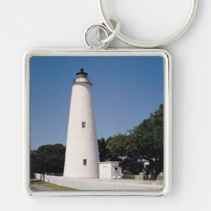 Ocracoke vuurtoren sleutelhanger