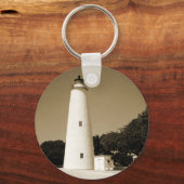 Ocracoke vuurtoren sleutelhanger (Voorkant)