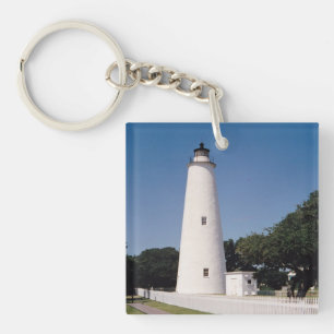 Ocracoke vuurtoren sleutelhanger