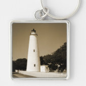 Ocracoke vuurtoren sleutelhanger (Voorkant)