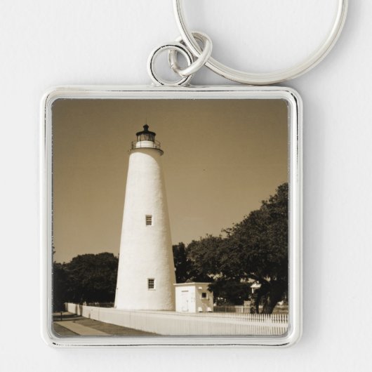 Ocracoke vuurtoren sleutelhanger (Voorkant)
