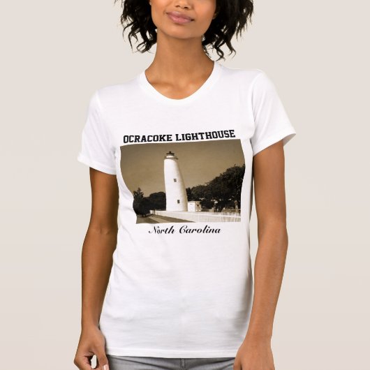 Ocracoke vuurtoren t-shirt (Voorkant)
