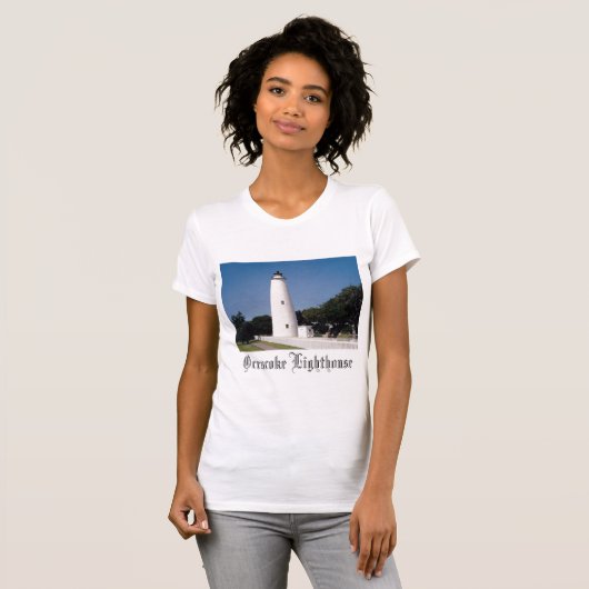 Ocracoke vuurtoren t-shirt (Voorkant volledig)