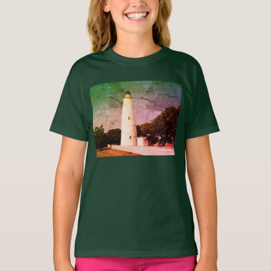 Ocracoke vuurtoren t-shirt (Voorkant)