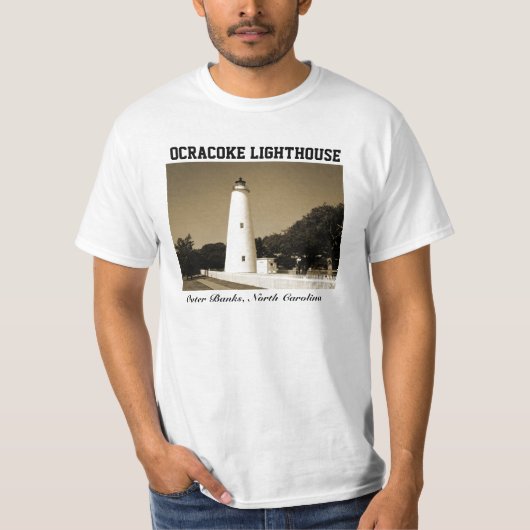 Ocracoke vuurtoren t-shirt (Voorkant)