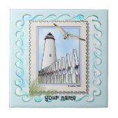 Ocracoke vuurtoren tegeltje (Voorkant)