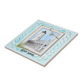 Ocracoke vuurtoren tegeltje (Zijkant)